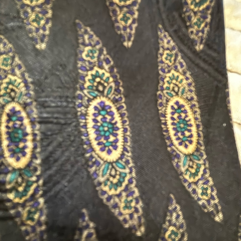 VTG Robert Talbott Best of Class Black Silk Tie Jacobson’s Hand Sewn - Picture 7 of 11